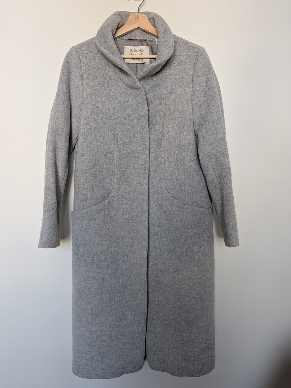 Aritzia Wilfred The Cocoon Coat – Heather Grey Wool Cashmere Blend